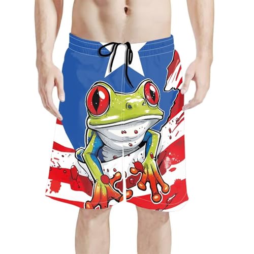 Men's Swim Trunks Quick Dry Bathing Suit Swimming Board Shorts Adjustable Drawstring Beach for Hawaii Vocation
