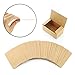 DUXEC 400pcs Blank Kraft Note Paper Business Cards Vocabulary Word Card Message Card DIY Gift Card Blank Paper Tags