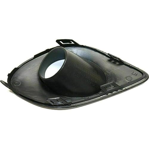 Image of Front Left Driver Side Bumper Insert Fog Light Bezel Molding Cover Grille Trim Black Textured For 2015 16 17 18 19 20 21 22 2023 Dodge Charger Scat Pack SRT392 Hellcat Models 68280429AA CH1038171