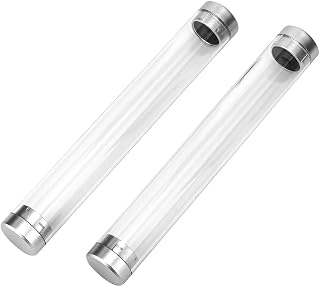 FSSTUD 8 Pcs Plastic Ballpoint Pen Display Case Tubes Empty Single Pen Boxes Pencil Cylinder Cases Clear Pen Storage Gift Boxes for Pens
