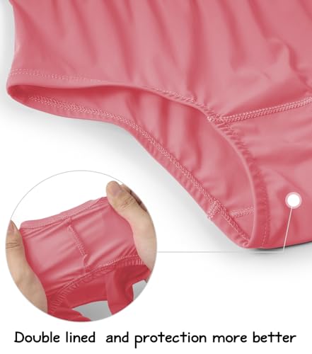 Image of QBK Girls' Swimming Bottom Suit Swim Brief UPF50+ Rash Guard Swimsuit Sun Protection Quick Dry (2t-14Years)
