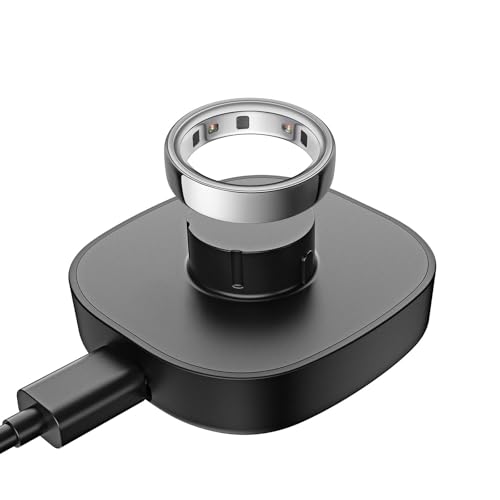 VOVELF Compatible with Ring Gen 4 Size 9 Charger Fast Charging Dock and USB-C Cable - Our Rin 4 Must-Haves for Users (Black Size 9)
