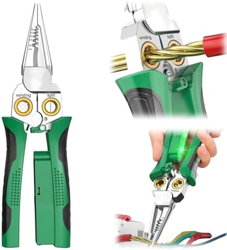 8-in-1 Wire Crimper Stripper with Voltage Detector