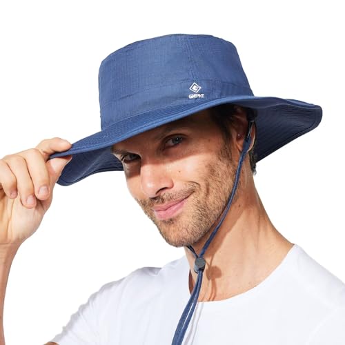 Image of Fishing Hat for Mens Sun Hat Wide Brim Bucket Hat SPF UV Protection XL XXL Large Size Big Head Hiking Beach Safari
