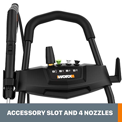 WORX WG604 13Amp, 2240 MAX psi / 1.93 MAX gpm Electric Pressure Washer with Rolling Cart
