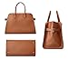 Vegan Leather Tote Bags for Women Large Tote Retro Top-handle Bag Trendy Work Bag PU Leather Purses