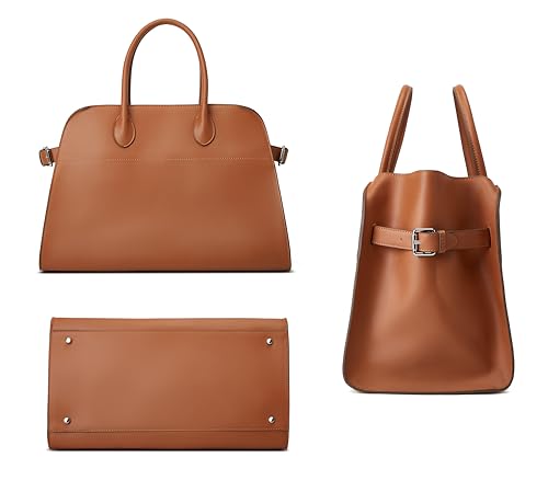 Bolso tote grande de cuero vegano para mujer elegante miniatura 7