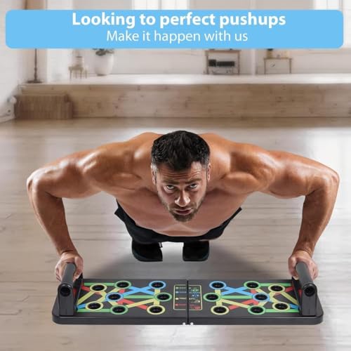 Image of Push Up Board: Push Up Stand for Chest Workout & Home Gym Exercise Pushup Stand, Ideal Home Gym Equipment for Strength Training and Fitness, Durable and Easy to carry