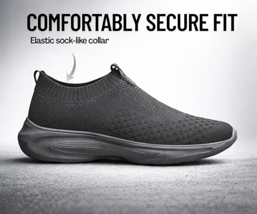Image of Kraasa Trial Running Shoes with Lightweight Memory Insole | Breathable, Anti-Skid Knit Sneaker, Walking & Gym Shoes