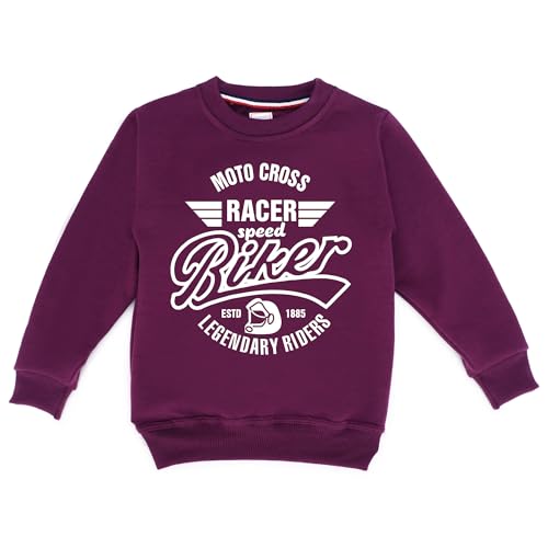 Image of Kids Graphic Print Woolen Sweatshirts with Round Neck and Full Sleeves (SWT-32)