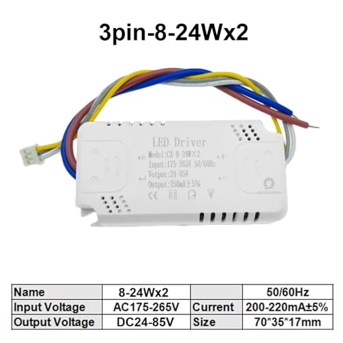 Driver LED 200mA 220mA transformateur 8-24Wx2 pour plafonnier - 2