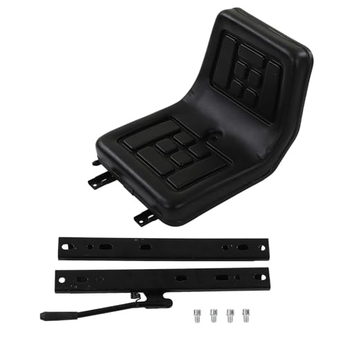 Siège de chariot élévateur avec dossier réglable ergonomique en cuir PU anti-usure universel