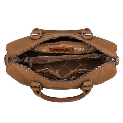 Wrangler Suede Bag Top Handle Purse Satchel Handbags Suede Doctor Crossbody Barrel Handbags for Women3