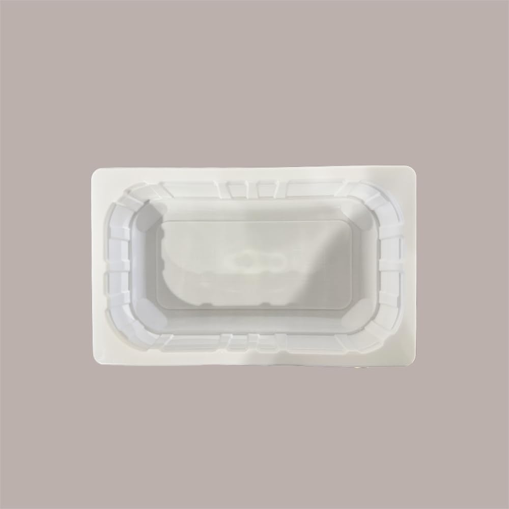 Lucgel Vaschette 1/2 Gastronorm in Polipropilene Termosaldanti Bianche 32x26,5H9,5 cm - 60 pezzi -