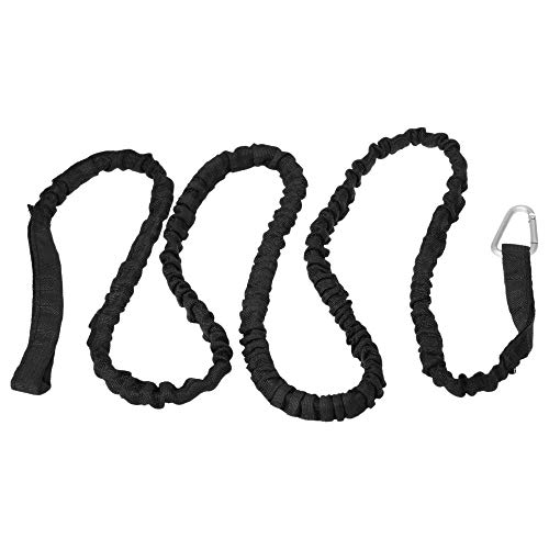 KKmoon Trela ​​de caiaque de 1,5 m Elastic Paddle Vara de pesca Corda de segurança com mosquetão Ace