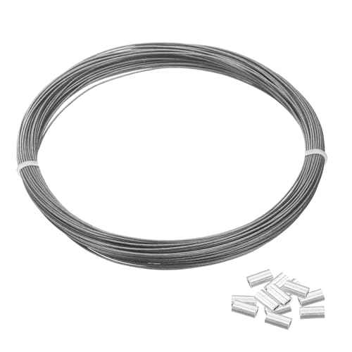 Câble en acier inoxydable gainé transparent pour corde à linge et suspension de luminaire