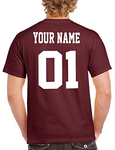 Custom T-Shirt Jersey | Adult Sizes | Add Your Team Name & Number| Unisex, 100% Cotton2