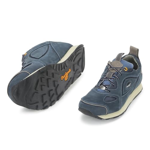 Image of Woodland Nubuk Men Navy Sneakers with Elegant Design | Stylish & Comfortable Footwear | Ideal for Gifts, Casual Outings