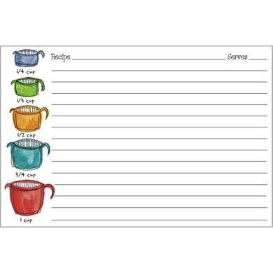 Gina B. Designs Recipe Cards - Measuring Cups by Gina B. Designs