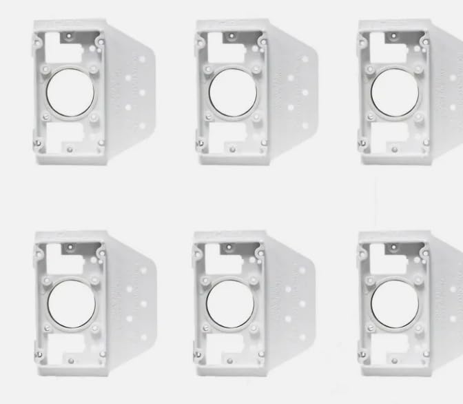 6 pack Central Vacuum Backing Mounting Plate 2 inch Pipe and Inlets, 308473005