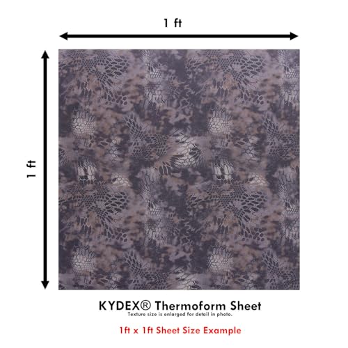 Image of KYDEX Thermoform Sheet - (P1 Texture) - (Infused Print) - (12in x 12in) - (Kryptek - Banshee - Micro) - (1 Sheet) - (for Holster Making & Hobby) - (USA Made)