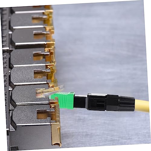 Conectores rápidos de fibra óptica monomodo SC APC de plástico para gestión de red kit de 10 4