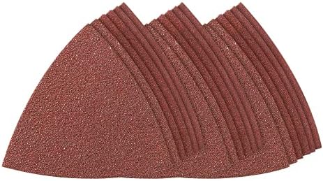 Dremel MM80W 18-Pack Oscillating Sanding Pads, Includes 60, 120, 240 Grit Sanding Triangles, Use on Softwood, Hardwood and Plastics