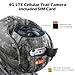 VOOPEAK Cellular Trail Camera, 2.5K Trail Cameras with Color Night Vision, Built-in SIM Card Live Streaming Pan 355° Tilt 90° Game Camera Solar Powered Motion Activated No WiFi Needed