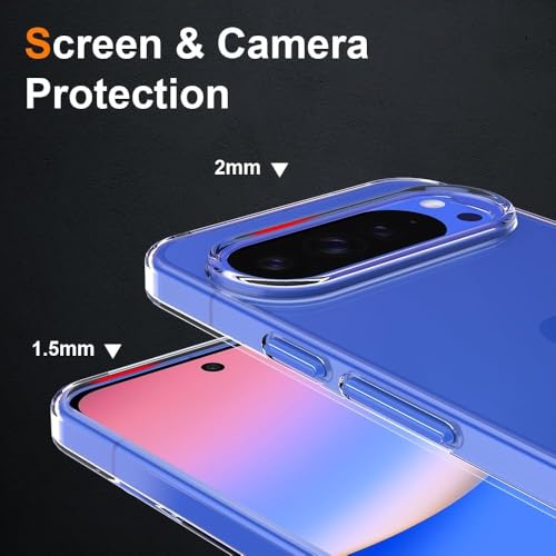 Image of REALCASE Silicone Google Pixel 10 5G Back Cover Case, Scratch Resistant Protective Crystal Clear Transparent Shock Proof Bumper Back Cover Case for Google Pixel 10 5G