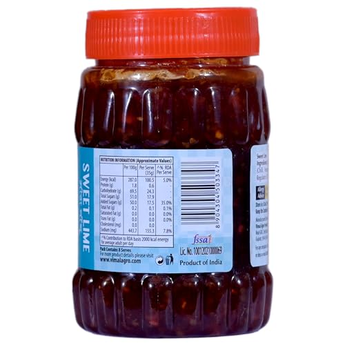 Image of SWAD Sweet Lime Pickle | Khatta Meetha Nimbu Achar | No Preservatives | Traditional Indian Nimbu Pickle | Pack of 3 (280g Each)