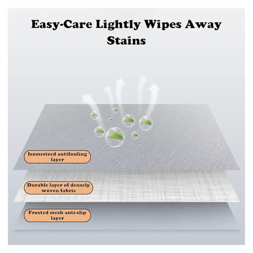 Nappe lavable et imperméable grise pour décoration de table - 8