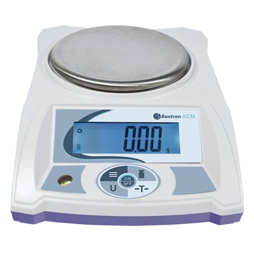 Balanza de precisión Baxtran ACM desde 0,1g a 0,01g especial laboratorio química ((300g x 0,01g) (128mm diám))