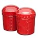 Signature Housewares Sorrento Collection Stoneware Salt and Pepper Shaker Set, Ruby Antiqued Finish