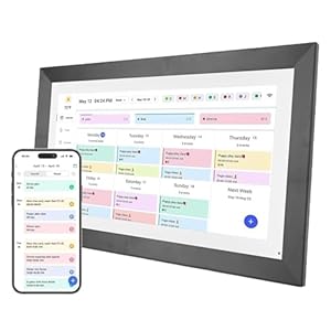 VBESTLIFE 15.6' Touchscreen-Kalender Digitaler Bilderrahmen
