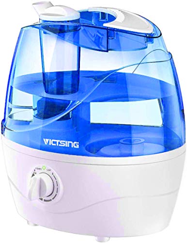 VicTsing Cool Mist Humidifier, Ultrasonic Humidifiers for Bedroom Baby, Premium Humidifying Unit with Whisper-Quiet Operation, Auto Shut-Off, Anti-Slip Handle, 12-24 Hours Working Time (BPA-Free)