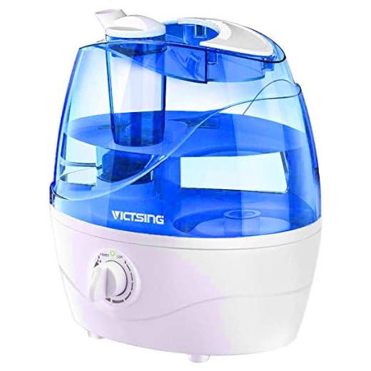 VicTsing Cool Mist Humidifier, Ultrasonic Humidifiers for Bedroom Baby, Premium Humidifying Unit with Whisper-Quiet Operation, Auto Shut-Off, Anti-Slip Handle, 12-24 Hours Working Time (BPA-Free)