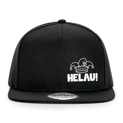 Huuraa Cappy Mütze Helau Narrenkappe Black Polyester Snapback Kappe Geschenkidee