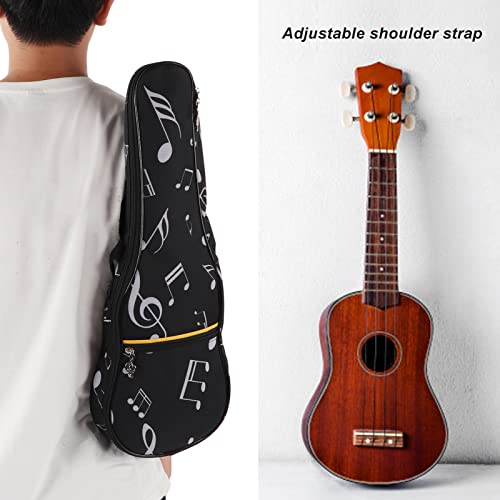 Bolsa para Ukulele, 53 cm, capa para Ukulele Soprano, bolsa para shows de ukulele impermeável de tec