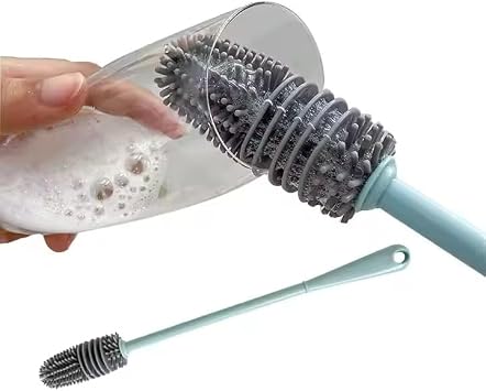 FETHİYE WHOLESALE Baby Bottle Brush Bottle Cleaning Brush Silicone Brush Bottle Cleaning Bottle Cleaning Baby Bottle Cleaning Pacifier Cleaning Brush