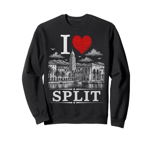 I Heart Split I Love Split Souvenir Sweatshirt