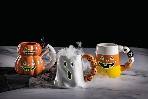 Taza Halloween Fantasma que Brilla en la Oscuridad miniatura 2