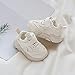 Fashion Sneakers for Toddler Lace-UP Non Slip Mesh Breathable Non Slip Running Walking Casual Sneakers (White, 7.5 Toddler)