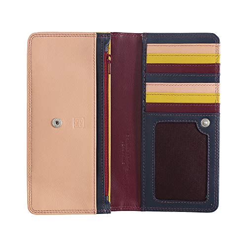 Preisvergleich Produktbild Mehrfarbige Kuvert - Brieftasche in Leder der Marke DuDu Burgundy