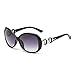 Produktbild Battnot Sonnenbrille für Damen Herren, Unisex Vintage Doppel Ring Dekoration Shades Integrierte UV-Gläser Sonnenbrillen Männer Frauen Retro Billig Sunglasses Super Coole Travel Eyewear Polarisiert