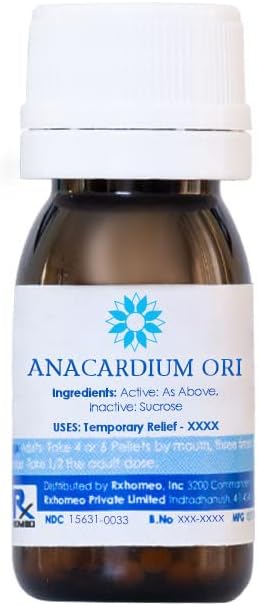 Anacardium ORIENTALE 30C - 1000 Pellets (Twin Pack)