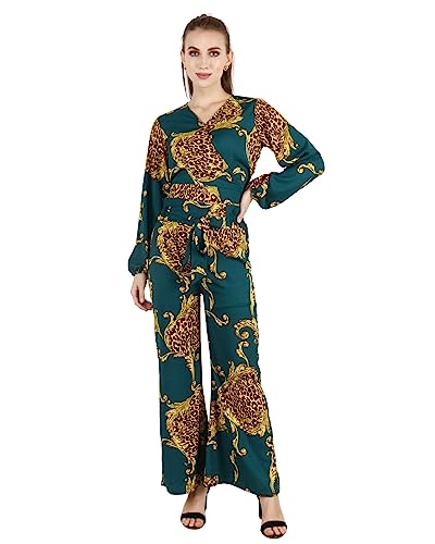 Image of POPWINGS Casual Bagru Printed Cotton Top and Skirt Set for Women || Pom Pom Top and Long Slit Skirt Set for Women || Two Piece Women Set for Summer