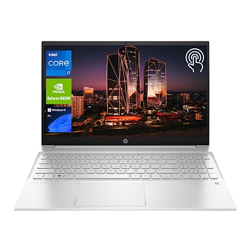 HP Pavilion Business Laptop, 15.6” FHD Touchscreen Display, Intel Core i7-1355U Processor, NVIDIA GeForce MX550, 64GB RAM, 2TB SSD, FP Reader, Backlit KB, Wi-Fi 6, Webcam, HDMI, Windows 11 Pro, Silver