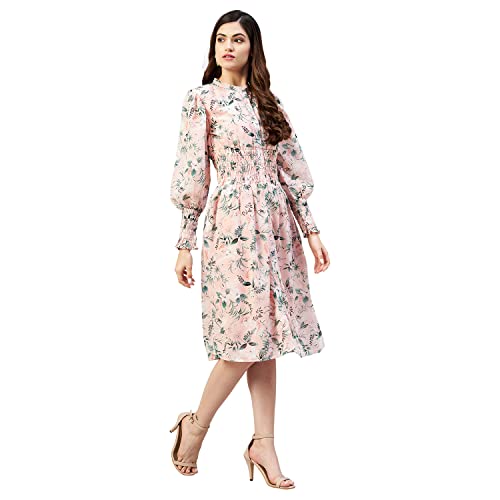 Image of Carlton London Women's Georgette A-Line Midi Dress