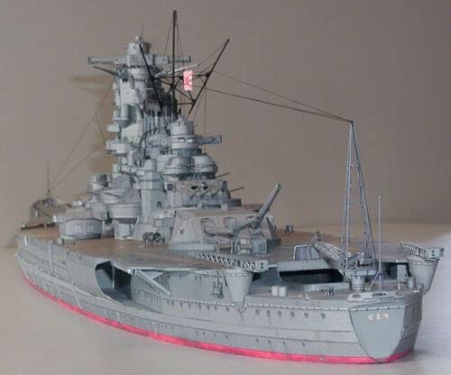 Amazon.com: 1:250 Scale WW2 Japanese Yamato Battleship DIY Paper