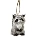3.5" Furry Forest Friends Gray and Black Raccoon Wildlife Christmas Ornament